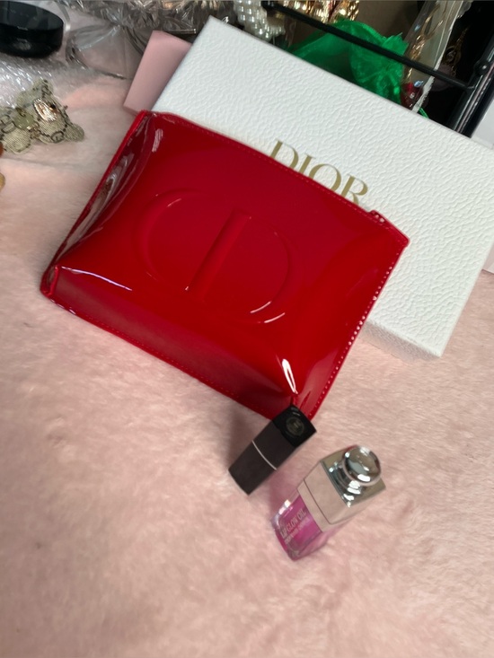 Dior Handbags - ❤️ DIOR Beauty Makeup Pouch Bundle w/ Lip Oil & Lipstick ❤️ All are Dior